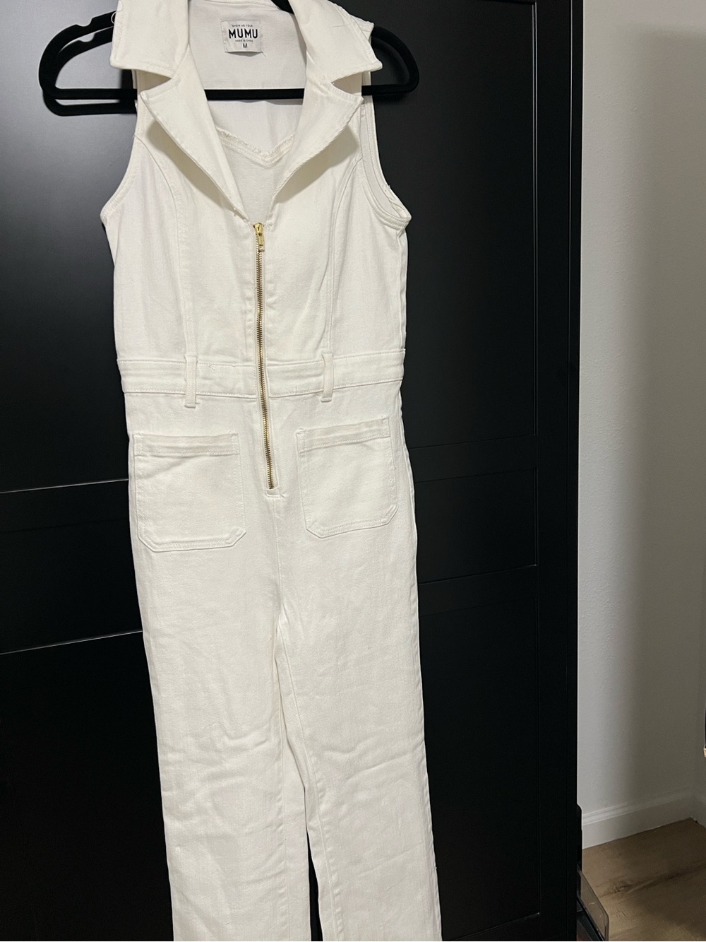 Show Me Your MuMu White Sleeveless Zip-Front Jumpsuit - Picture 3 of 3